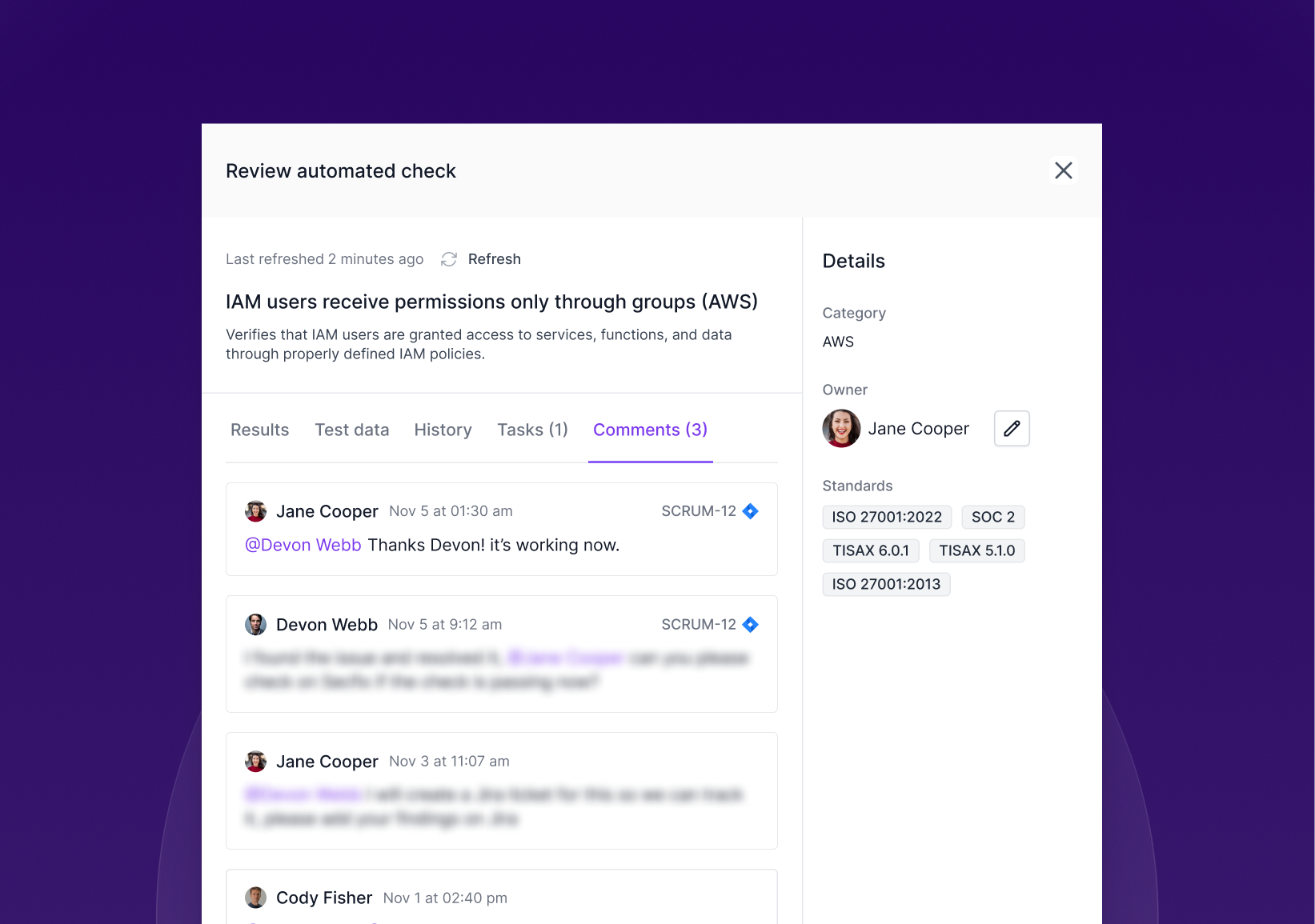 Jira comments sync